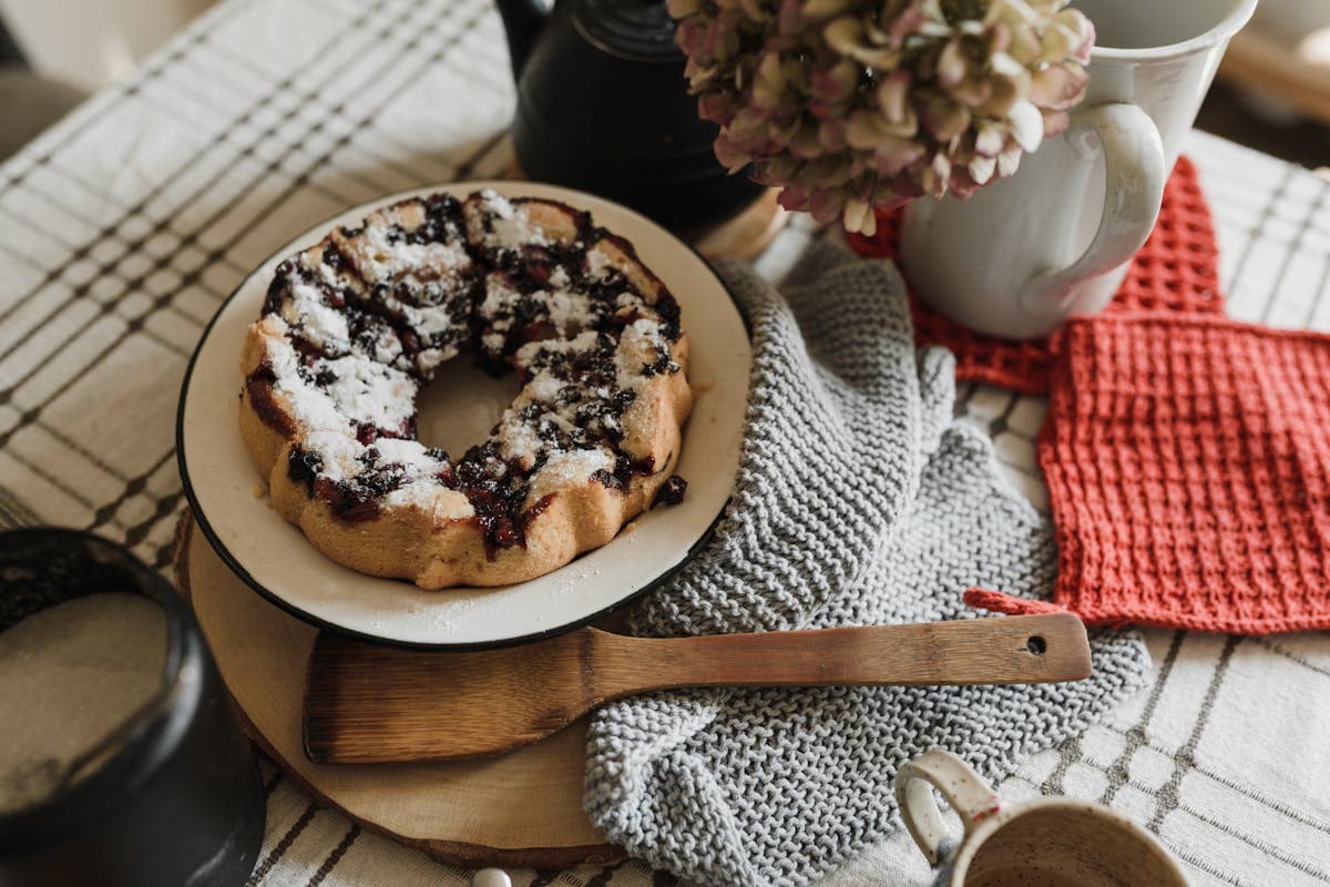 Brown Doughnut on Brown Wooden Tray.jpg